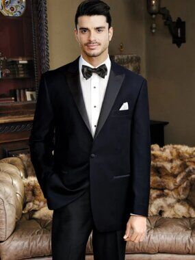 Men's Black Velvet Tuxedo Jacket Traditional Fit